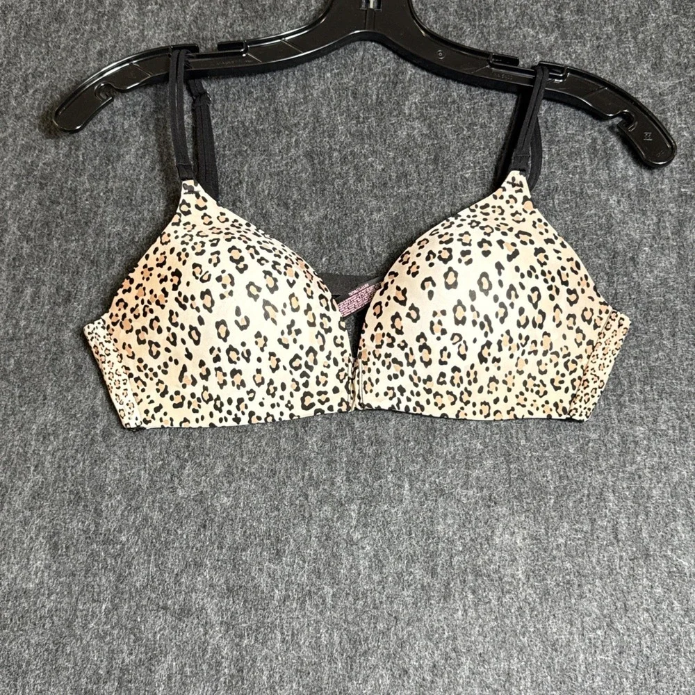 Victoria's Secret‎ No Wire Multiway Bra Size 36B Leopard Print Beige